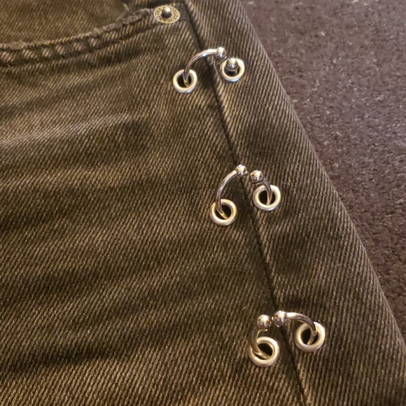 The kooples pierced denim shorts - Picture 3 of 6